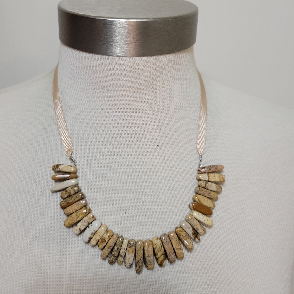 Hand Crafted Jasper Stone Necklace